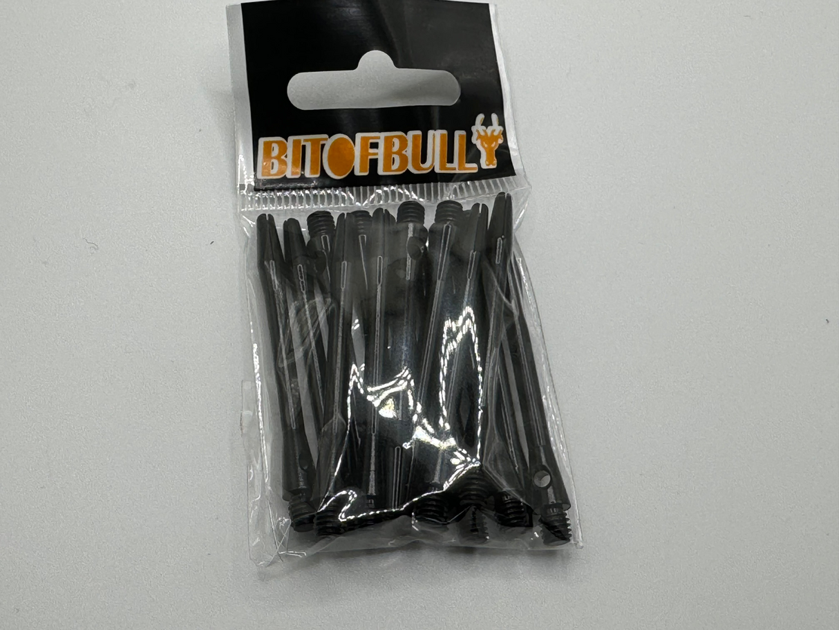 Black long 48mm Aluminium dart stems/shafts 5 sets