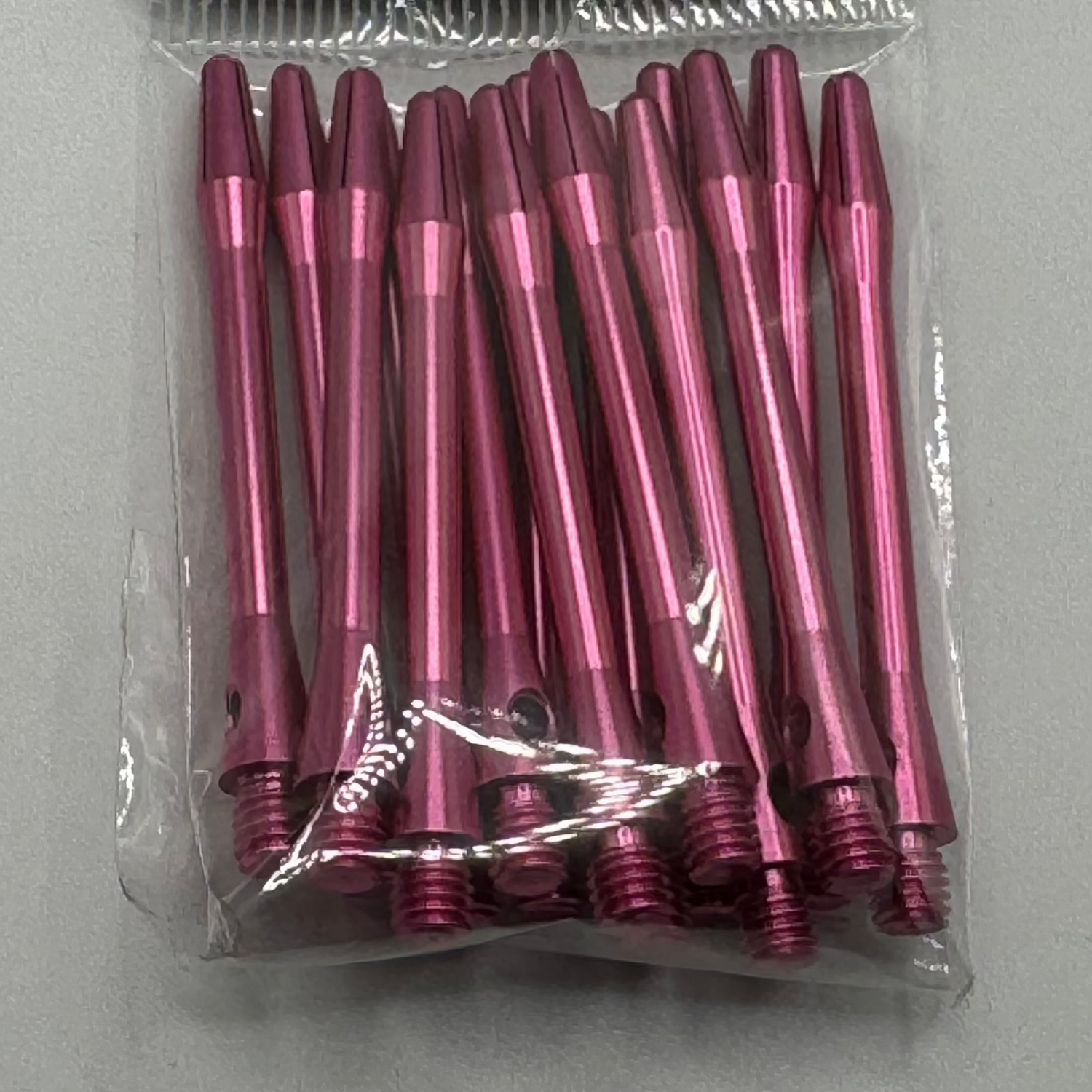 Pink long 48mm Aluminium dart stems/shafts 5 sets