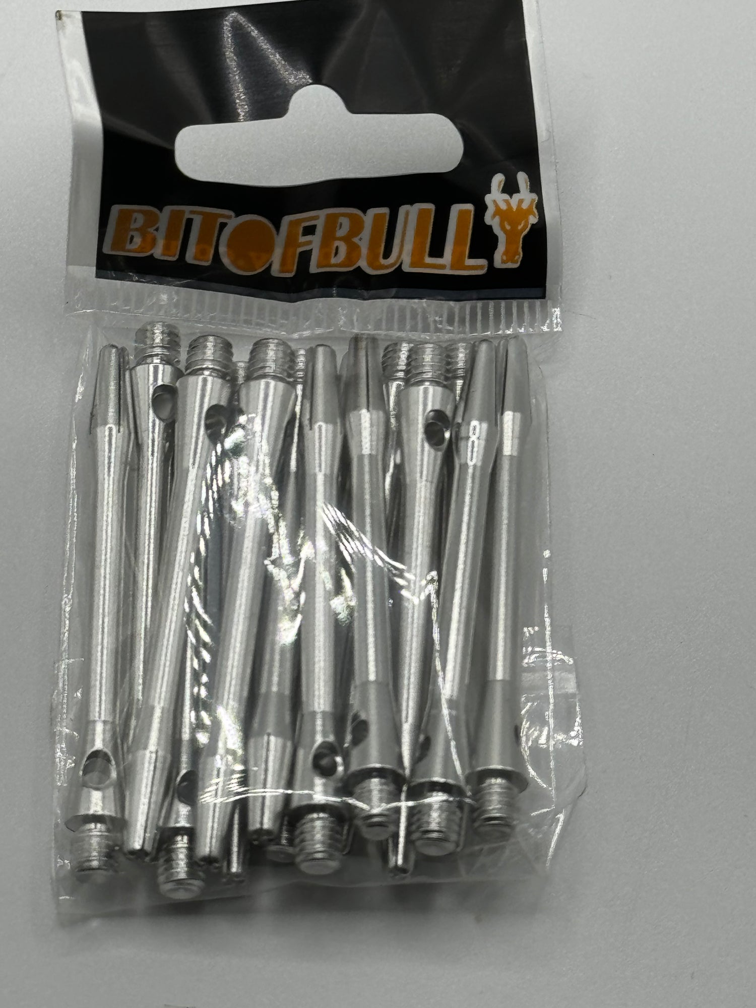 Silver long 48mm Aluminium dart stems/shafts 5 sets