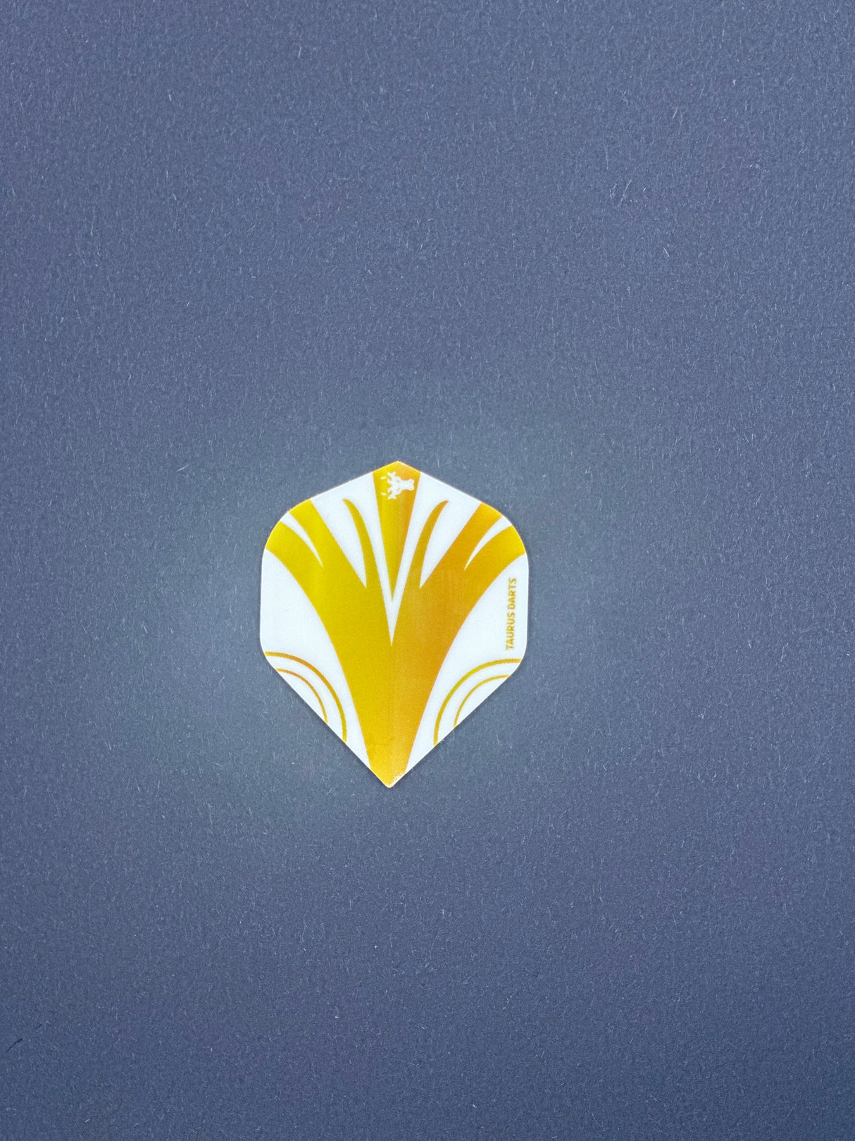 Taurus darts white and gold standard shape dart flights