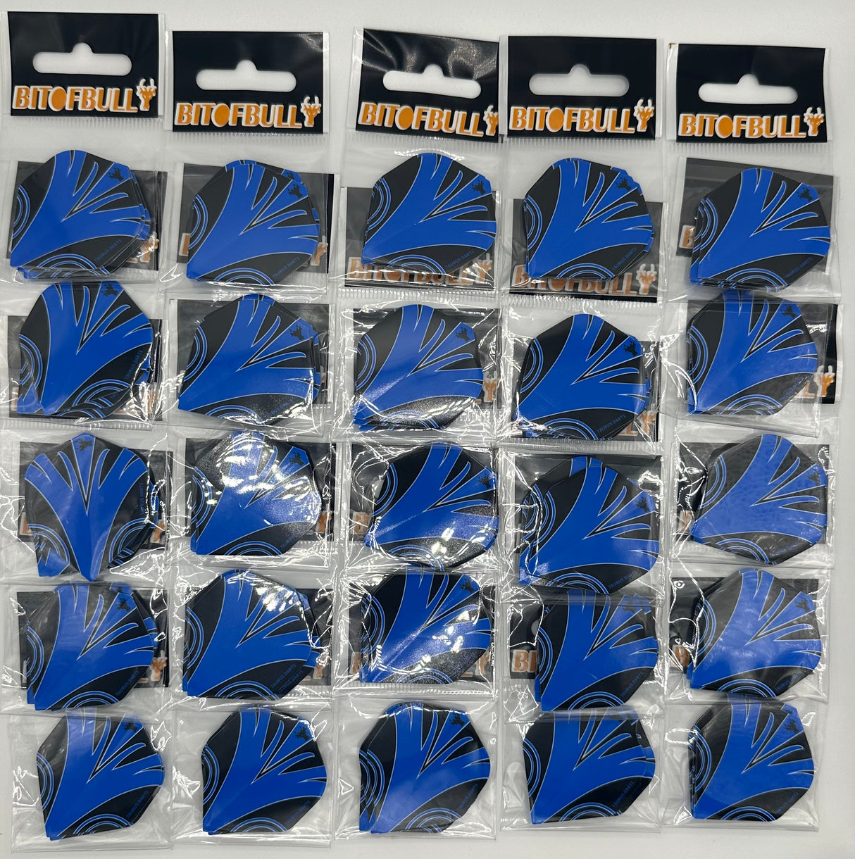 Taurus darts black and blue standard shape dart flights