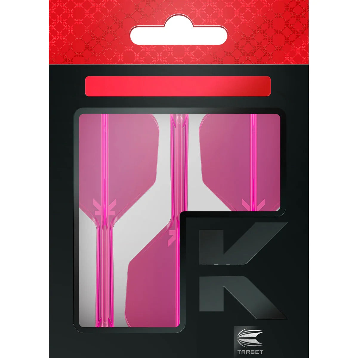 Target K-FLEX Neon Pink NO6 Medium. Dart Flights and Shafts