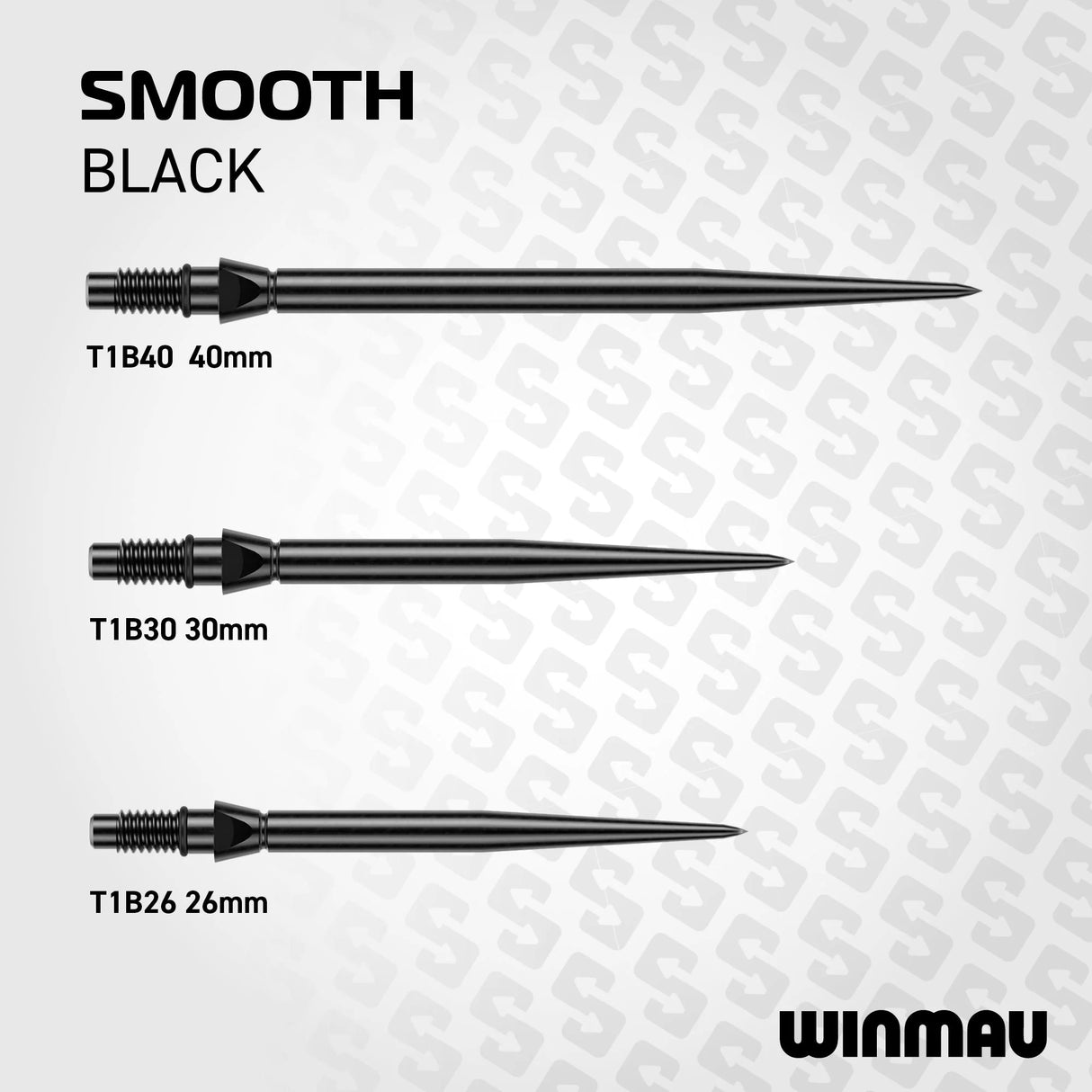 Winmau Switch Dart Points Smooth Black