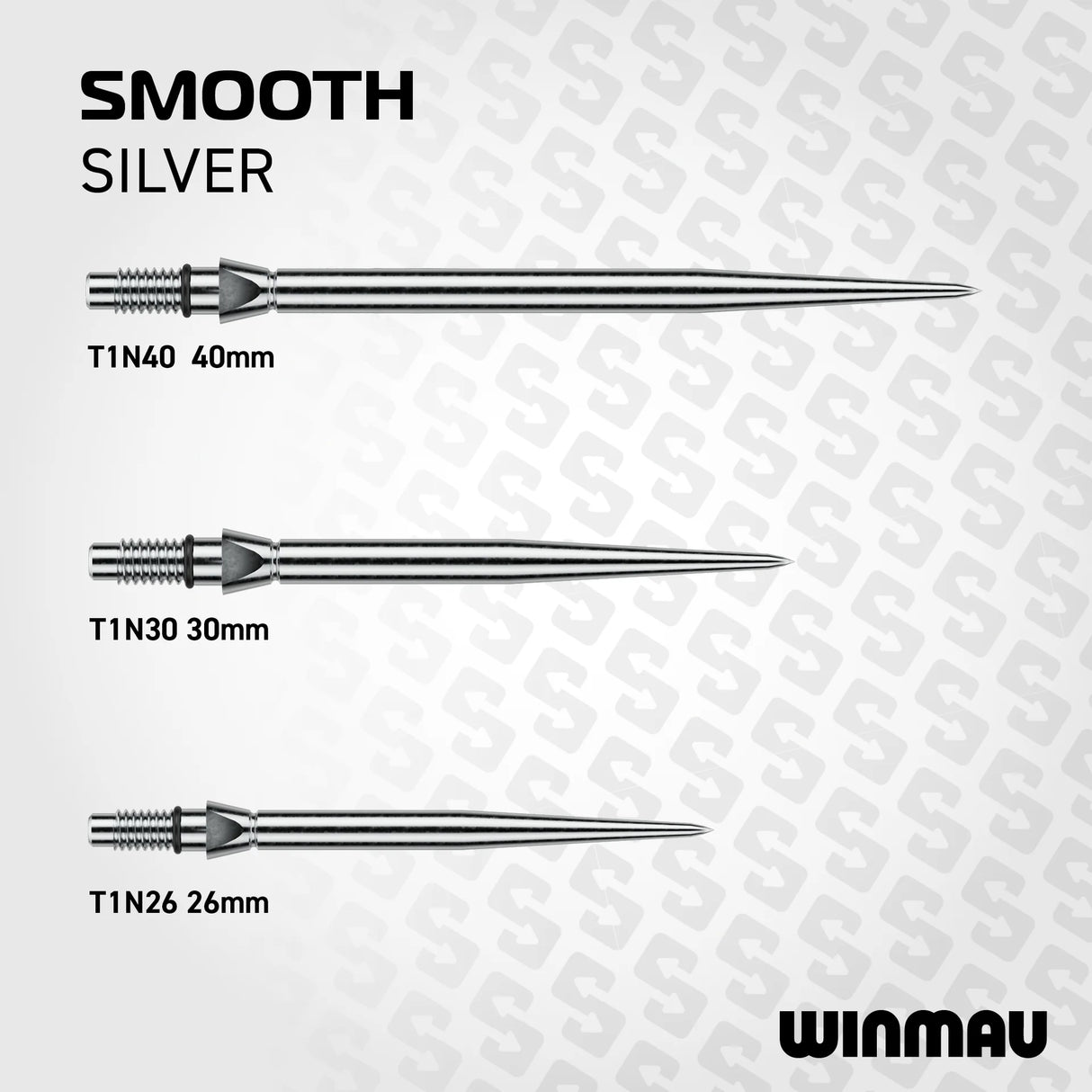 Winmau Switch Dart Points Smooth Silver