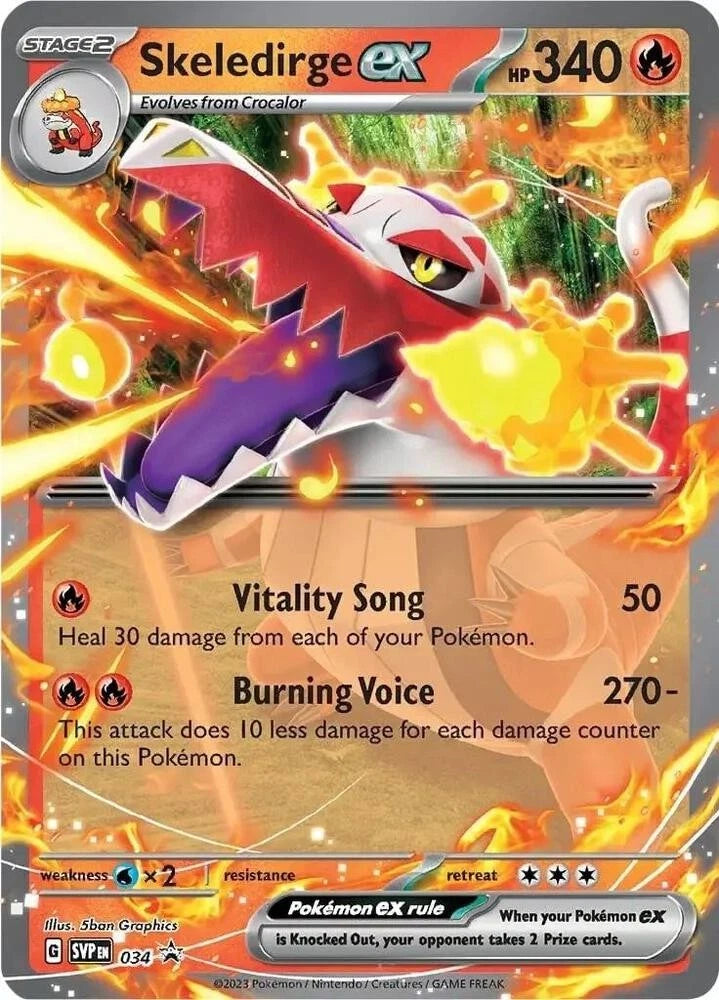 Pokemon Black Star Promo- Skeledirge ex SVPen034