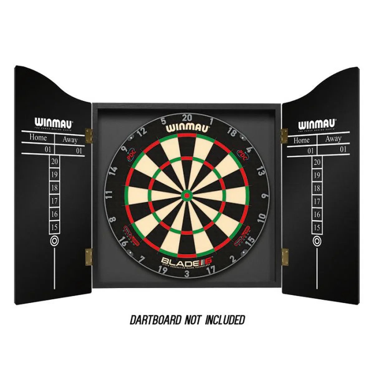 Winmau Plain Black Dartboard Cabinet