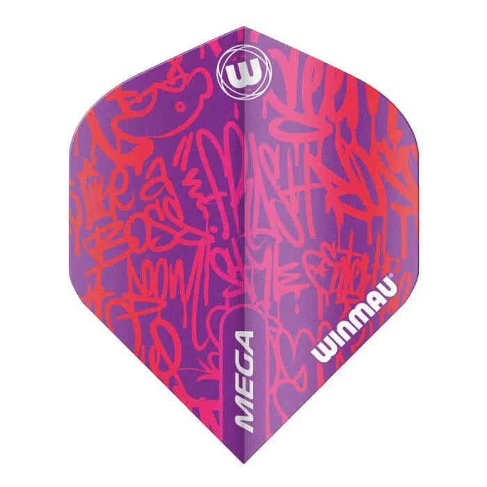 Winmau Mega Standard Pink Dart Flights (5 sets)