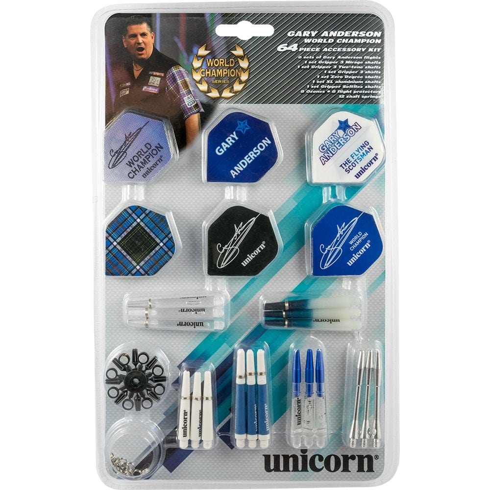 Unicorn Gary Anderson World Champion 64 piece Accessory kit
