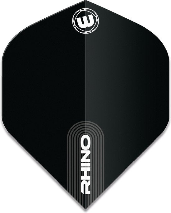 Winmau Rhino Standard Black Dart Flights (5 sets)