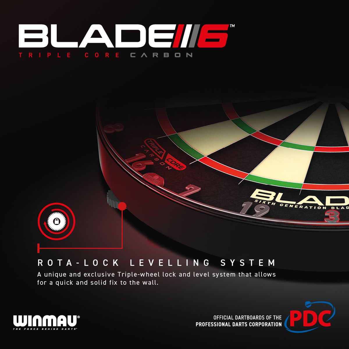 Winmau Blade 6 triple core dartboard