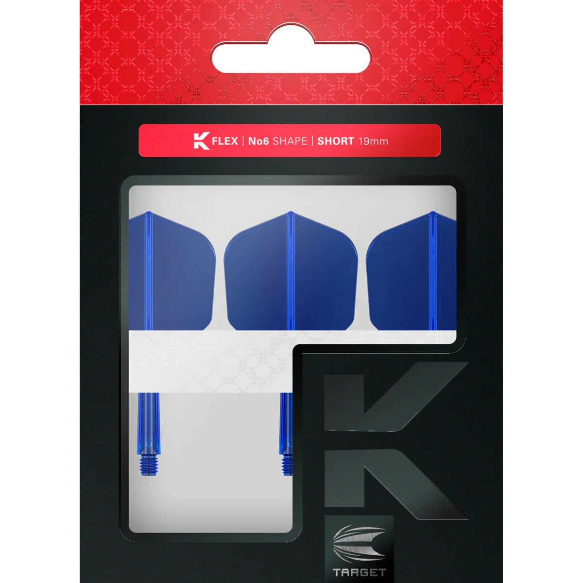 Target K-FLEX Blue NO6 Short. Dart Flights and Shafts