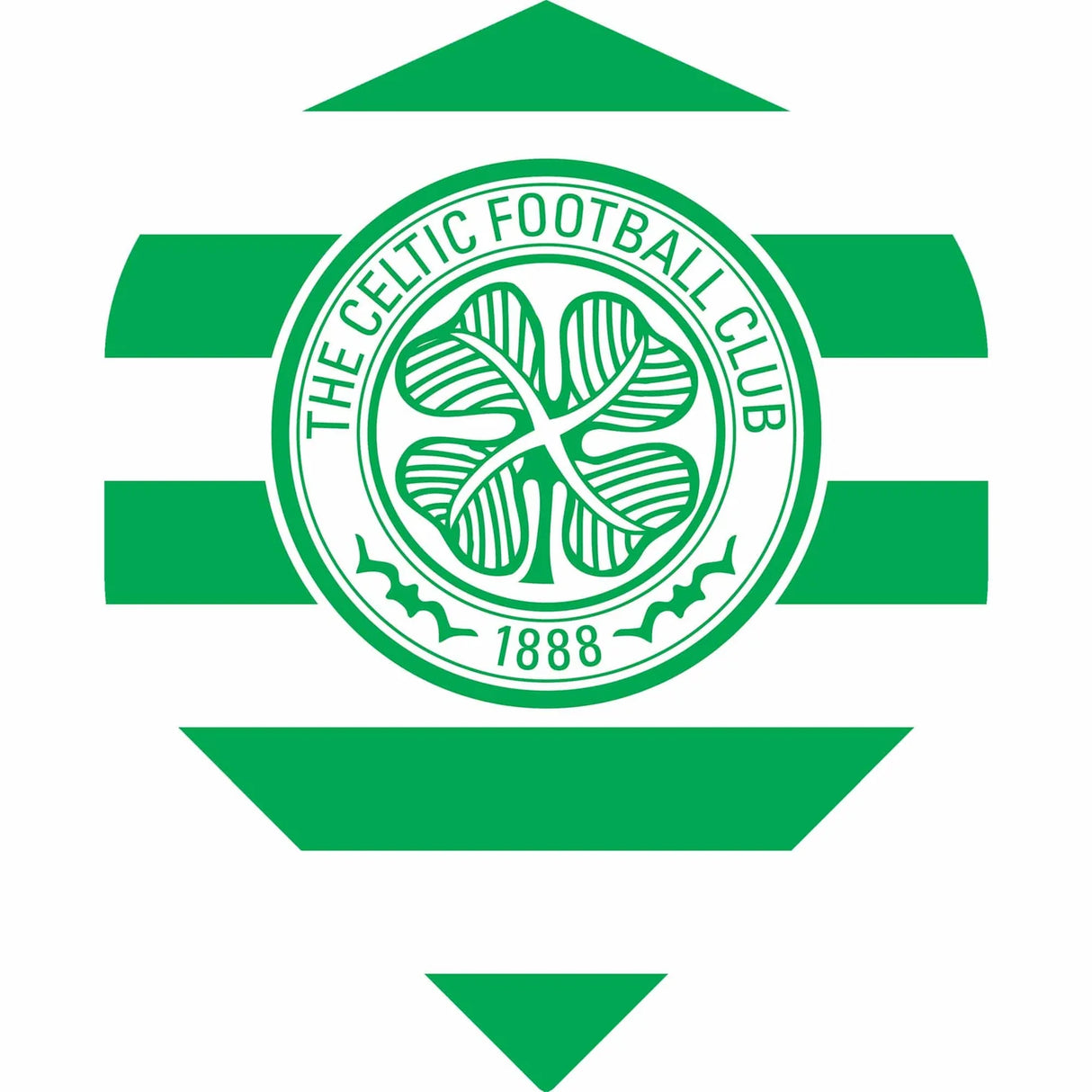 Celtic FC Standard shape Dart Flights 5 sets