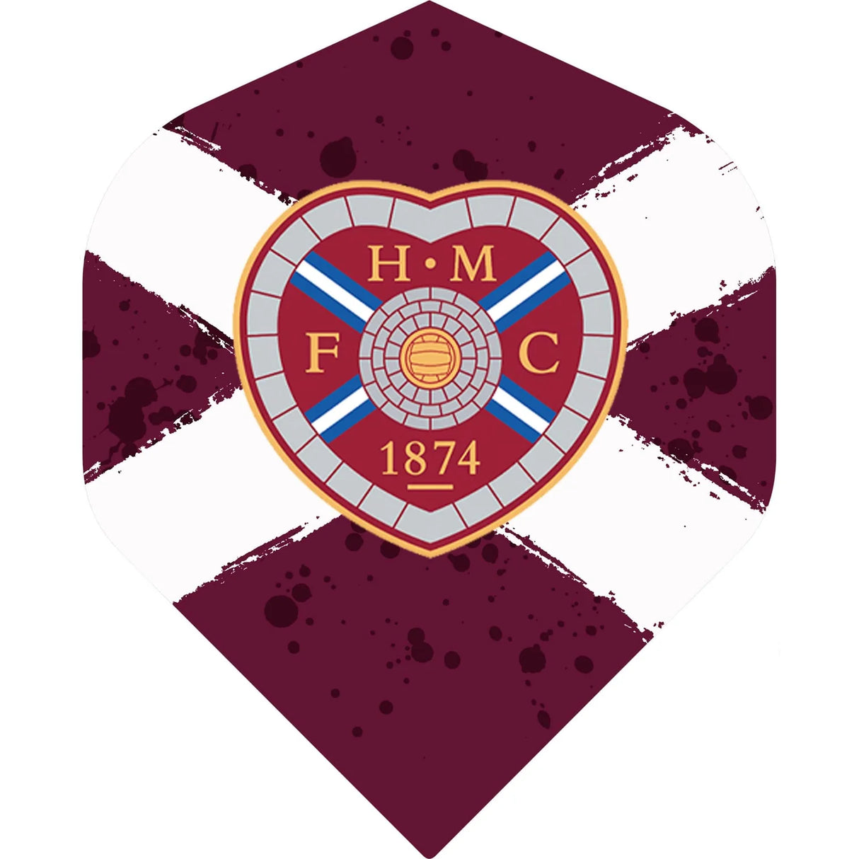 Heart of Midlothian FC Standard shape Dart Flights (5sets)