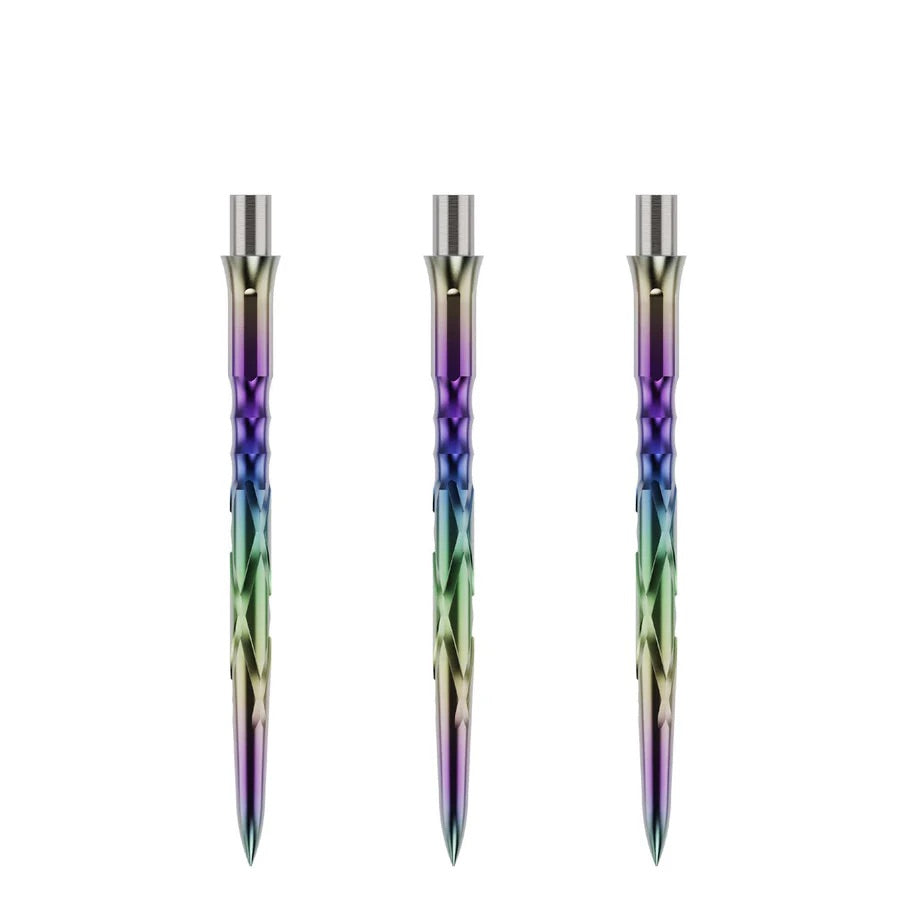 Caliburn Evo Replacement Dart Points. Han G2 34mm Rainbow
