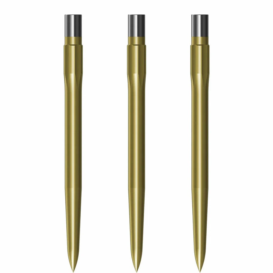 Caliburn Evo Replacement Dart Points. Smooth No Lip. 36mm Gold