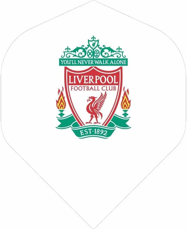Liverpool FC White Standard shape Dart Flights (5sets)