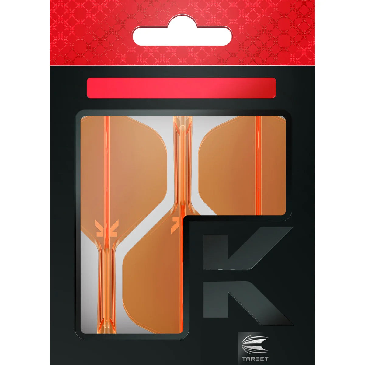 Target K-FLEX Neon Orange NO2 Intermediate. Dart Flights and Shafts