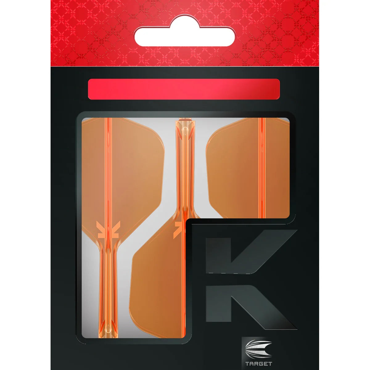 Target K-FLEX Neon Orange NO6 Intermediate. Dart Flights and Shafts
