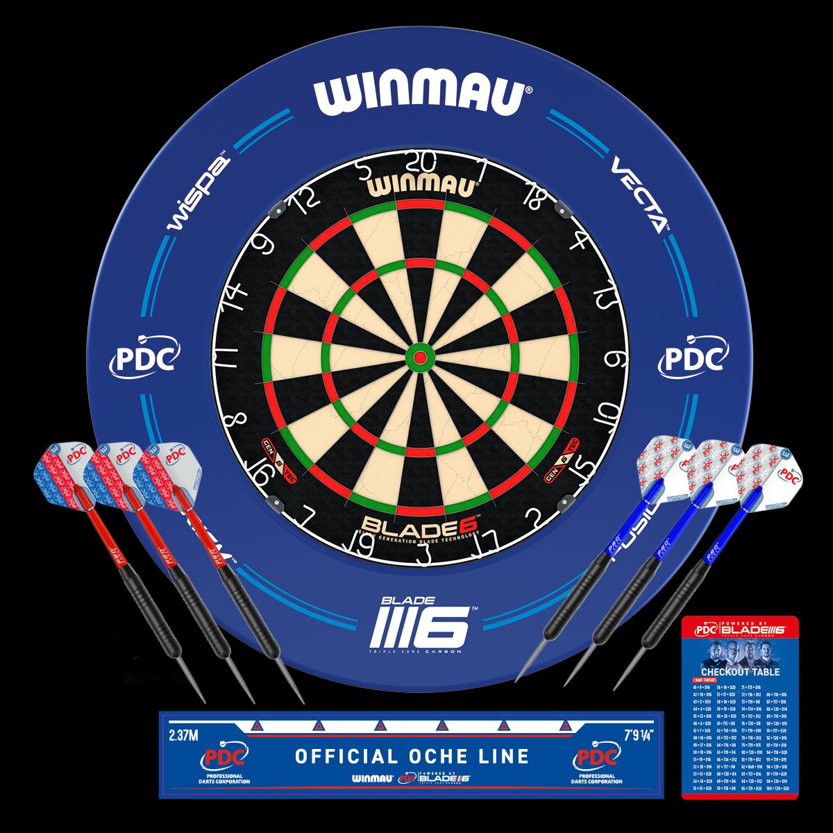 Winmau PDC dartboard set