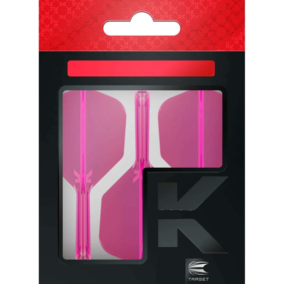 Target K-FLEX Neon Pink NO6 Intermediate. Dart Flights and Shafts