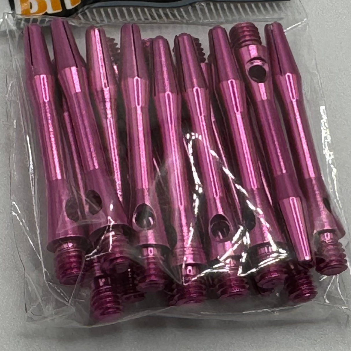 Pink short 35mm Aluminium dart stems/shafts 5 sets