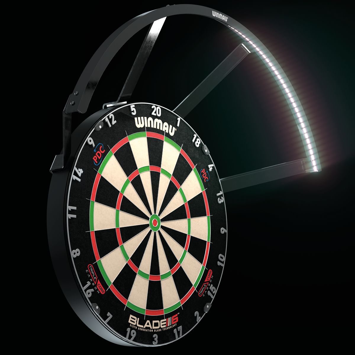 Winmau polaris dartboard dartboard lighting system