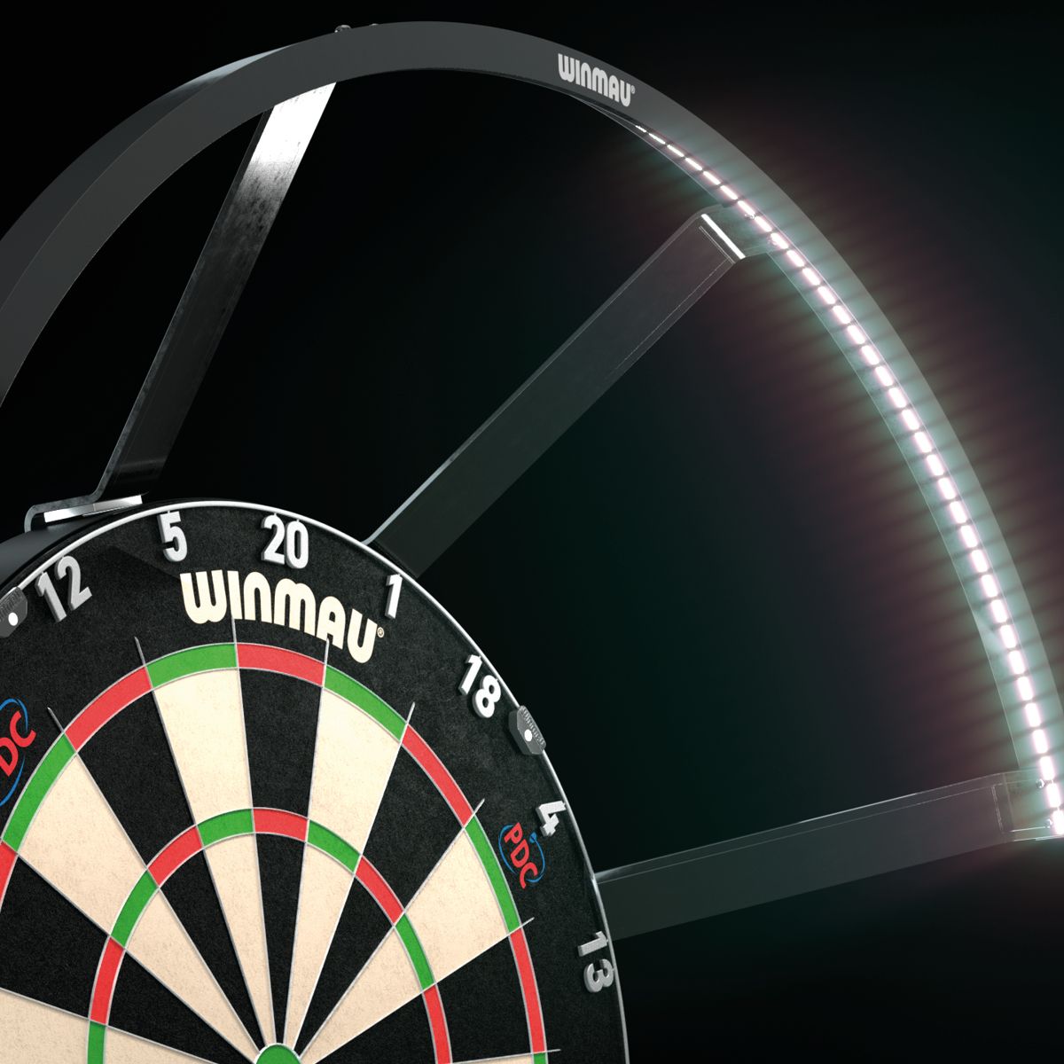 Winmau polaris dartboard dartboard lighting system