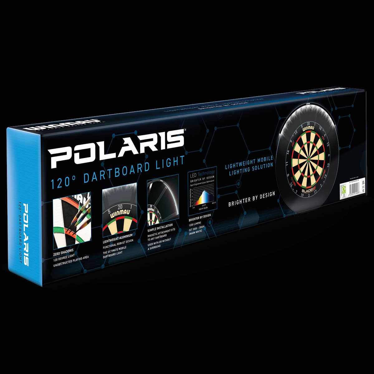 Winmau polaris dartboard dartboard lighting system