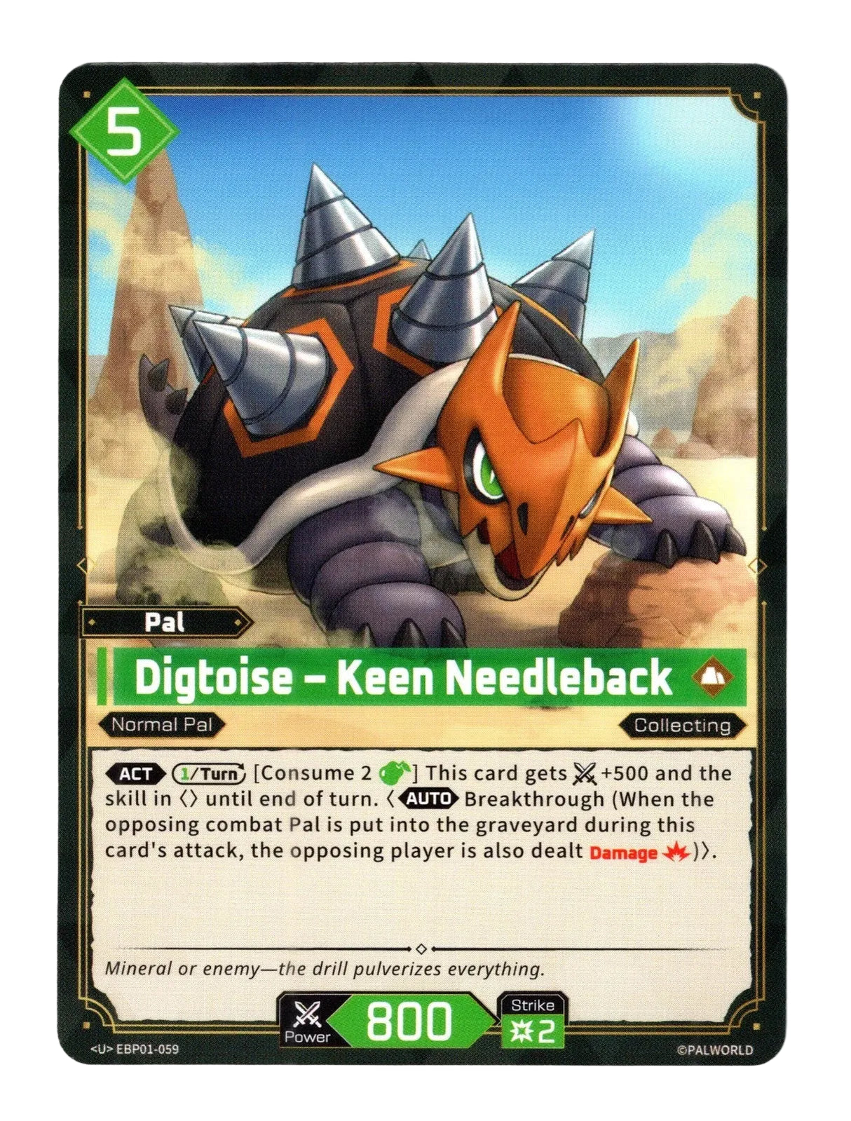 Palworld TCG: Dawn of Palpagos - Digtoise - Keen Needleback