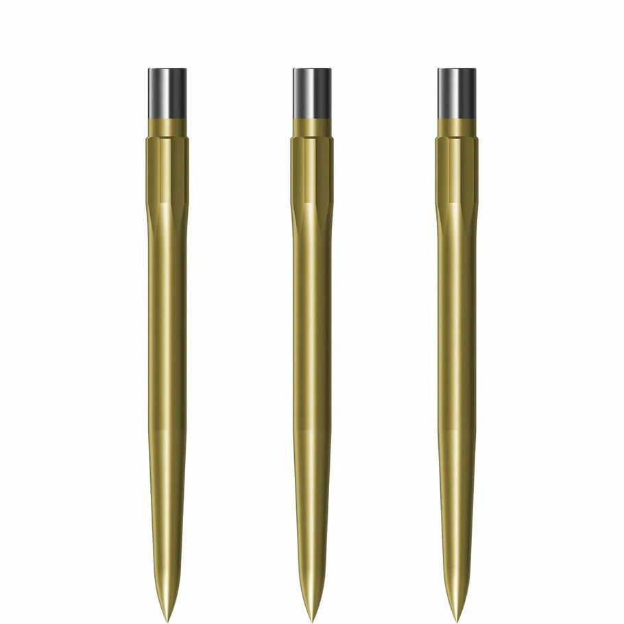 Caliburn Evo Replacement Dart Points. Smooth No Lip. 32mm Gold