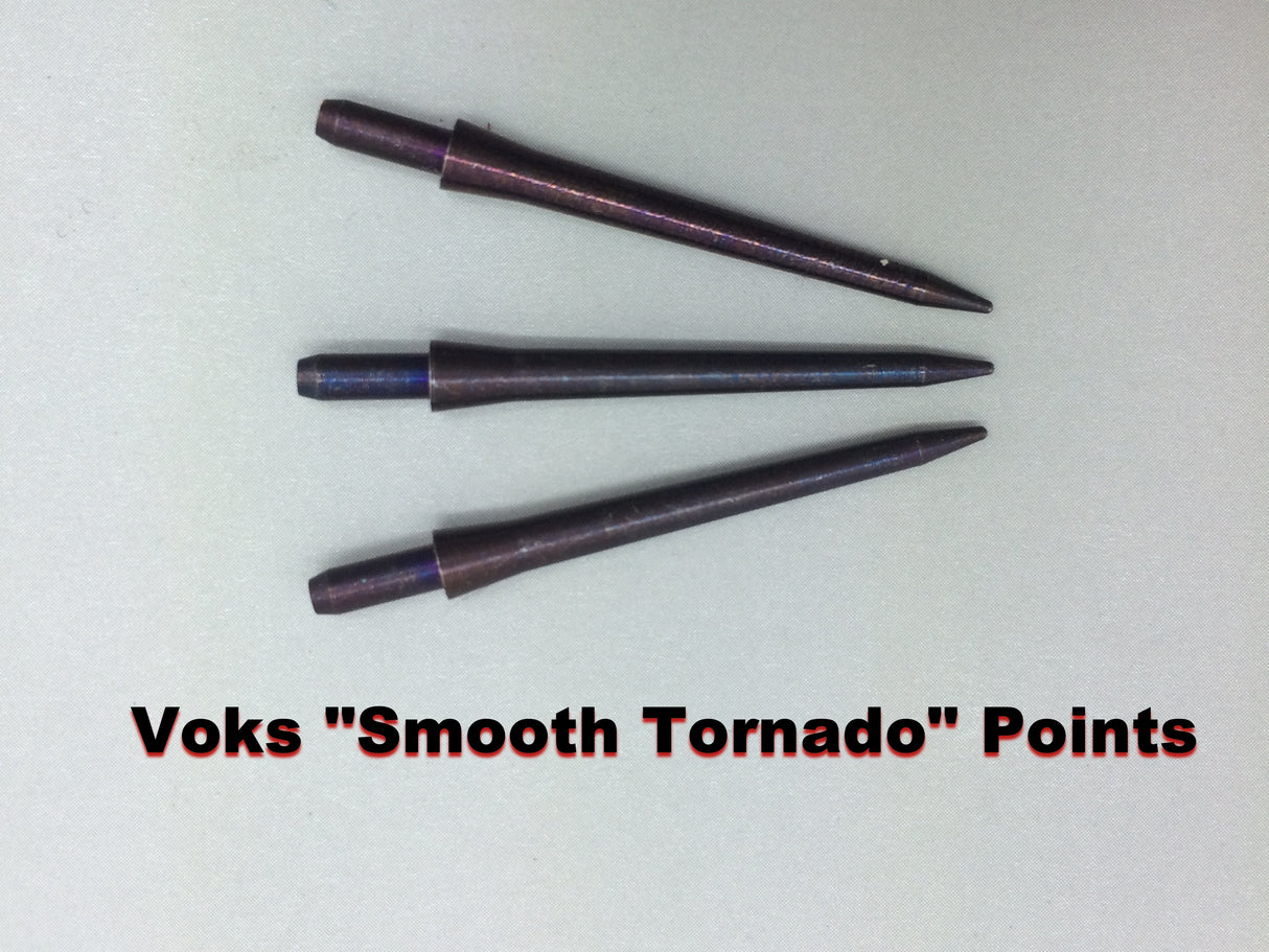 Voks smooth tornado 33mm replacement dart points