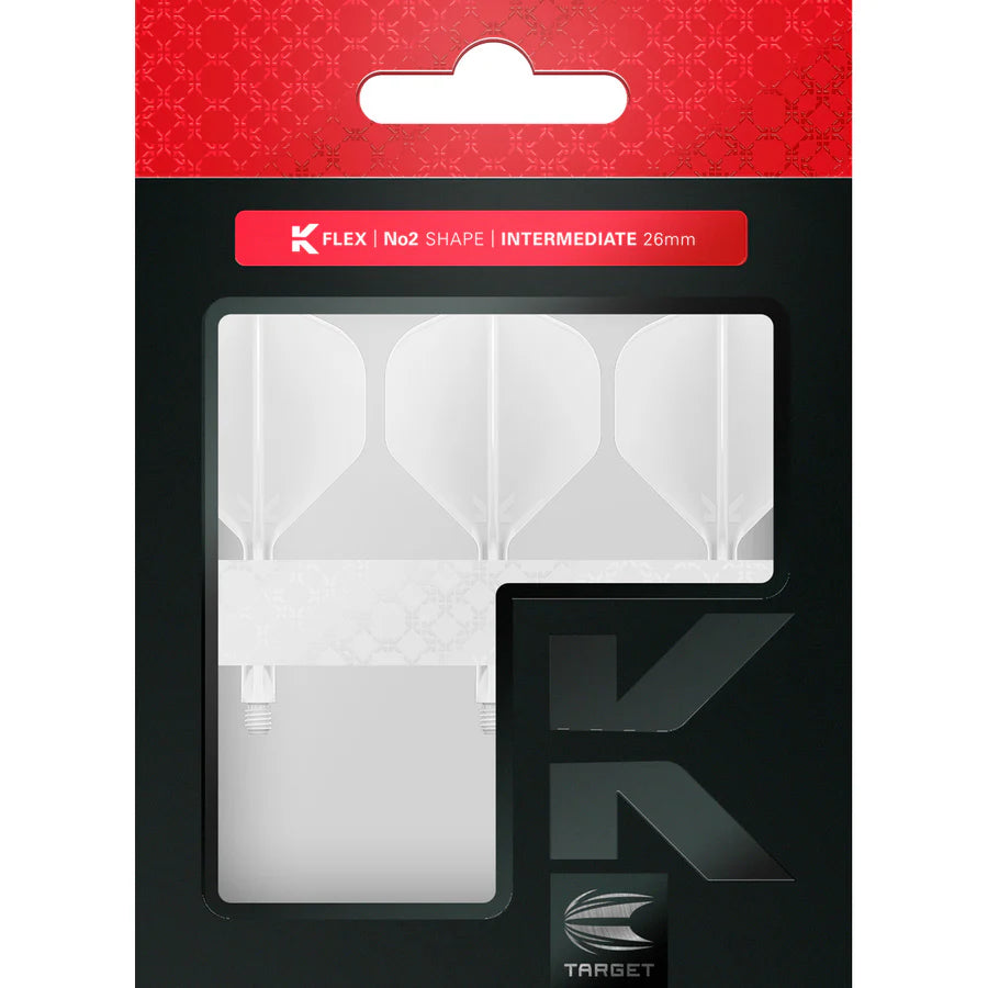 Target K-FLEX NO2 White Dart Flights and Shafts