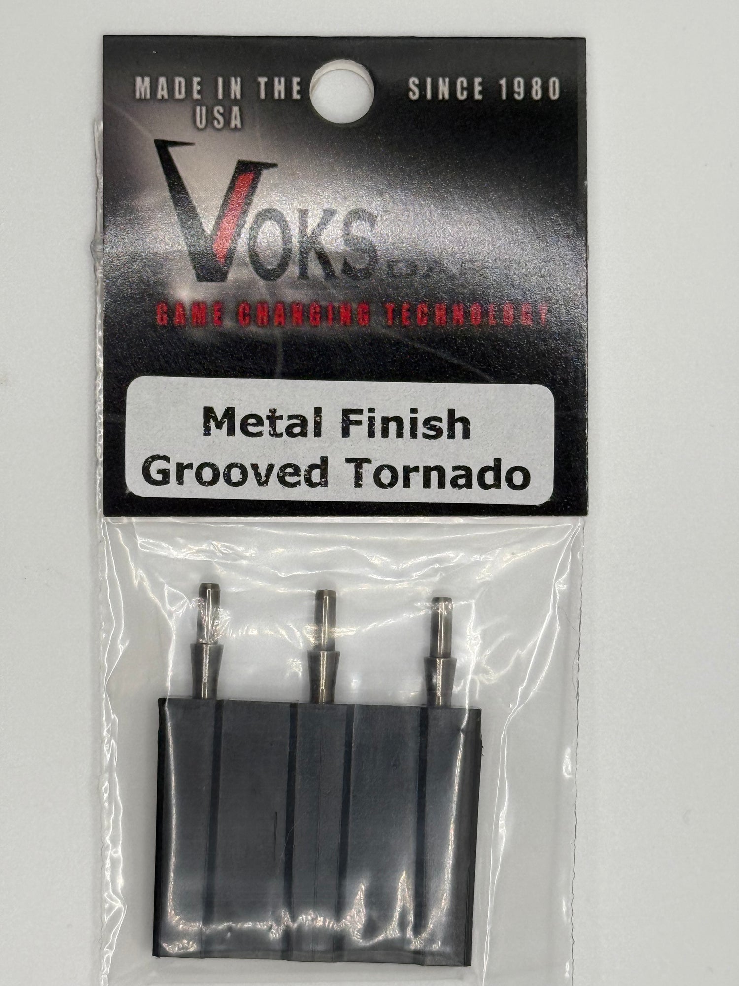 Voks metal finish grooved tornado 33mm replacement dart points