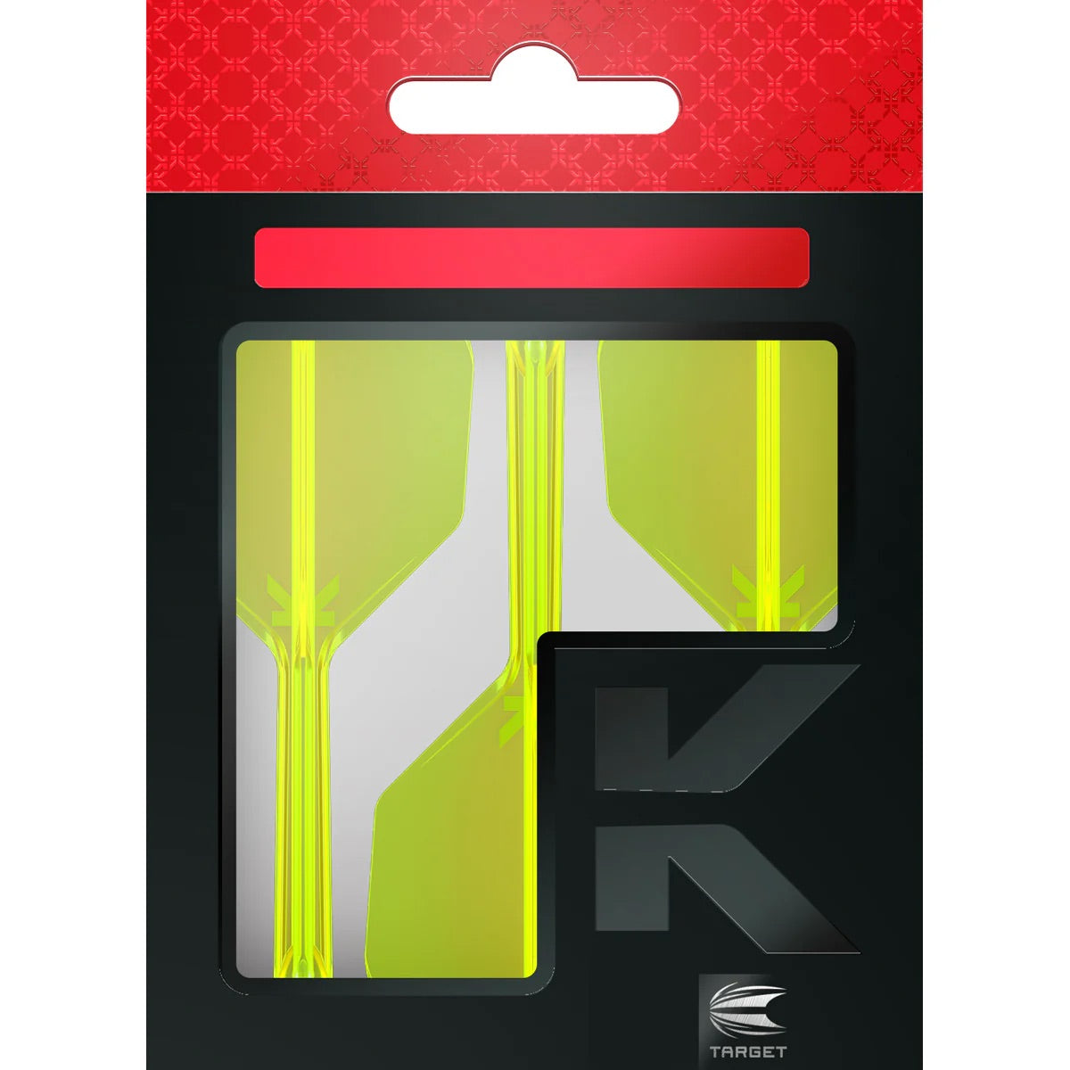 Target K-FLEX Neon Yellow NO6 Medium. Dart Flights and Shafts