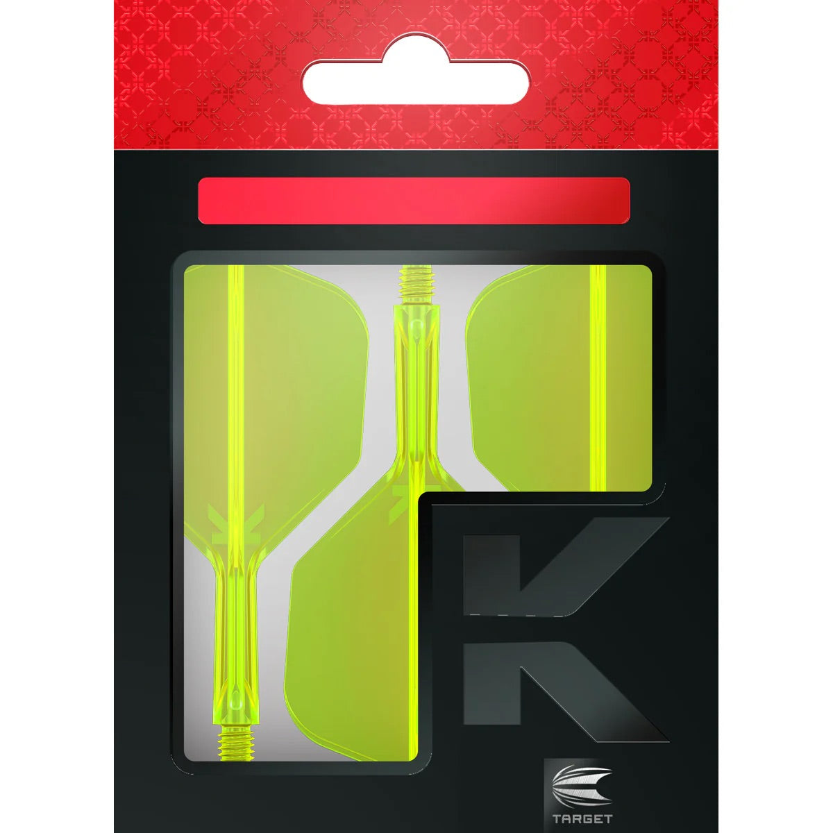 Target K-FLEX Neon Yellow NO6 Short. Dart Flights and Shafts