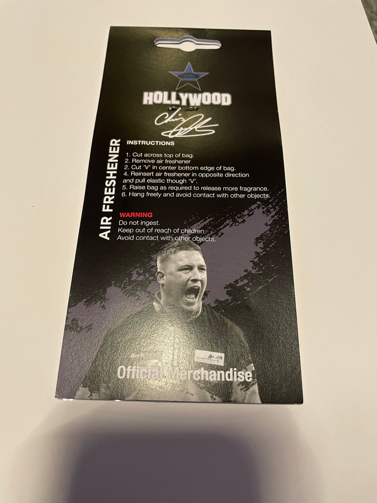 Official Chris "HollyWood" Dobey car air freshener