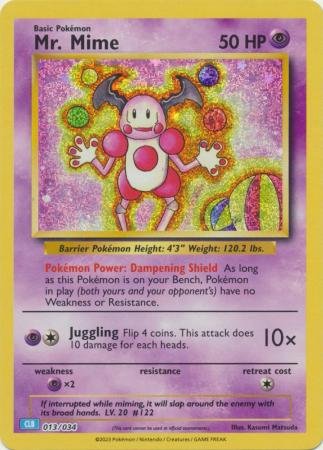 Pokemon Blastoise Deck - 013/034 Mr. Mime