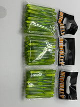 Green medium 41mm polycarbonate bubble dart stems/shafts/canes