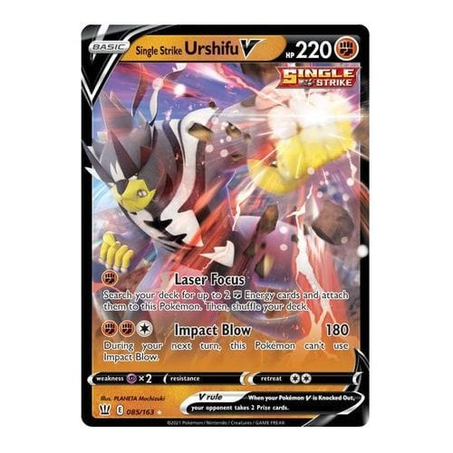 Pokemon Battle Styles 085/163 Single Strike Urshifu V (Half Art)