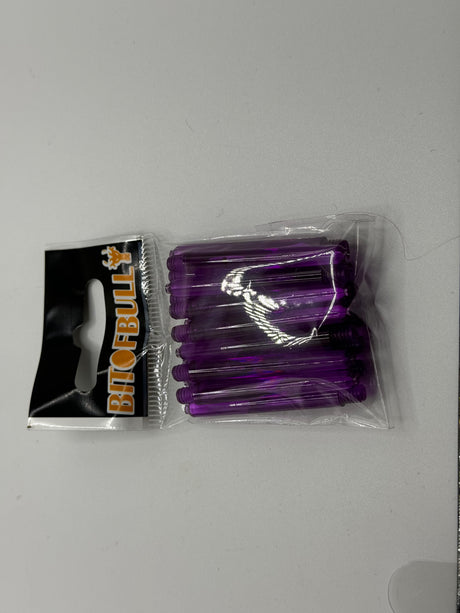 Purple medium 41mm polycarbonate bubble dart stems/shafts/canes