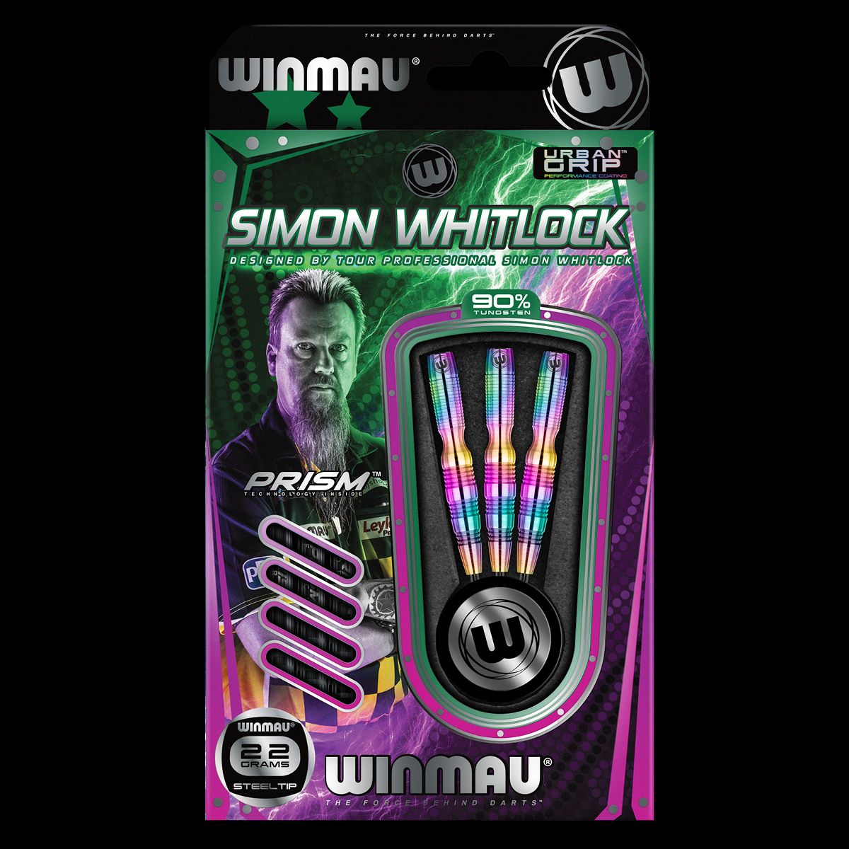 Winmau Simon Whitlock Urban 22g steel tip dart set – BitofBully