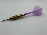 1/4 Inch Threaded Integrated Dart Flight and Shaft system Purple 5 sets