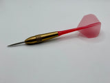 1/4 Inch Threaded Integrated Dart Flight and Shaft system Red 5 sets