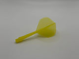 1/4 Inch Threaded Integrated Dart Flight and Shaft system Yellow 5 sets