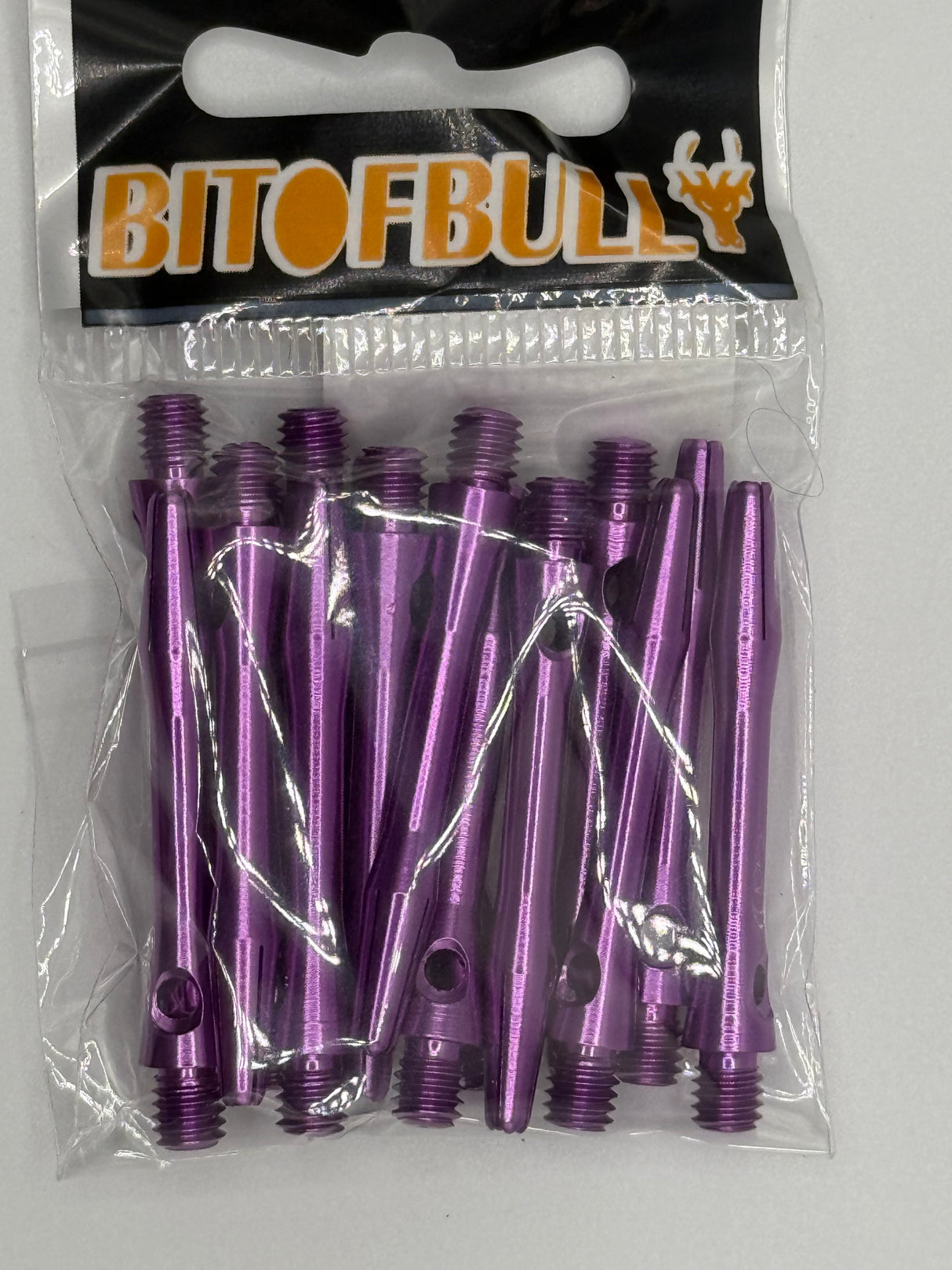 Purple short 35mm Aluminium dart stems/shafts 5 sets