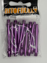 Purple short 35mm Aluminium dart stems/shafts 5 sets