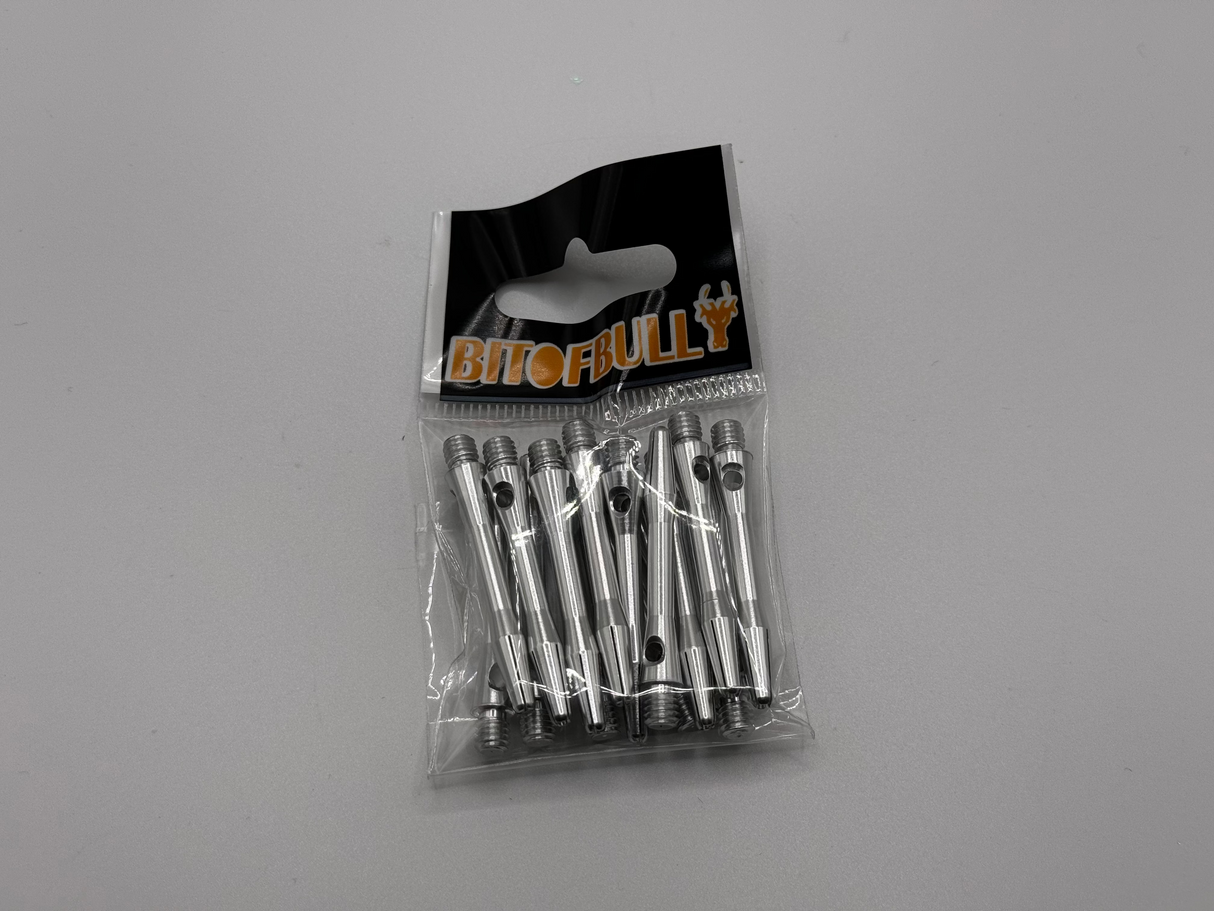 Silver short 35mm Aluminium dart stems/shafts 5 sets