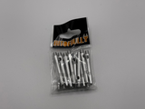Silver short 35mm Aluminium dart stems/shafts 5 sets
