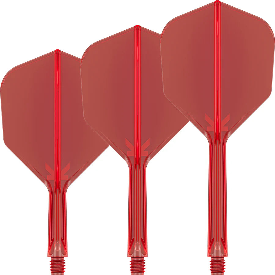Target K-FLEX Red NO6 Dart Flights and Shafts