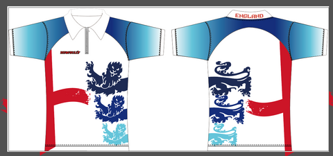 BitofBullydarts Mens half custom dart shirt design England themed
